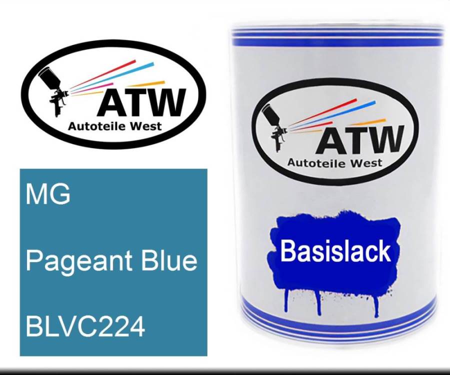 MG, Pageant Blue, BLVC224: 500ml Lackdose, von ATW Autoteile West.